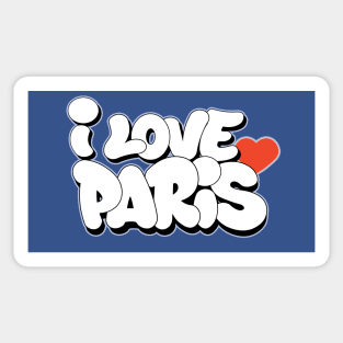 I Love Paris Graffiti writing style Sticker